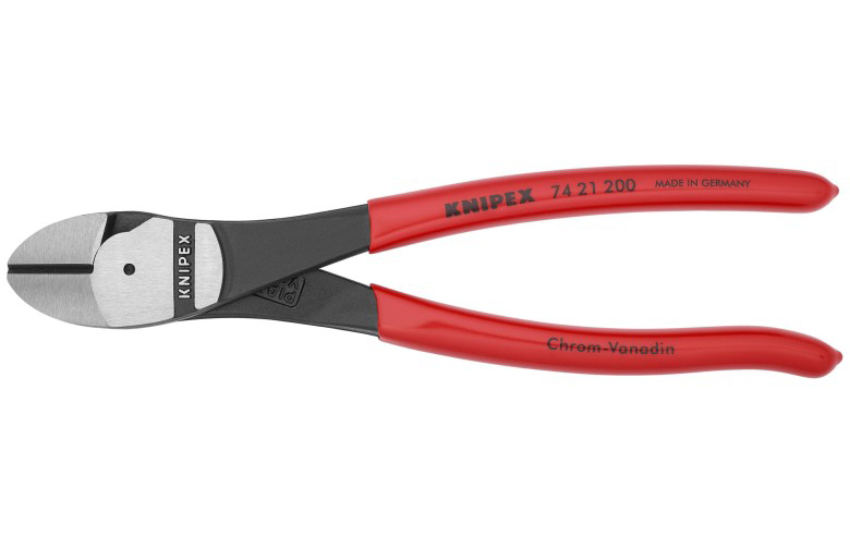 Knipex&reg; 8" High Leverage 12&deg; Angled Diagonal Cutters